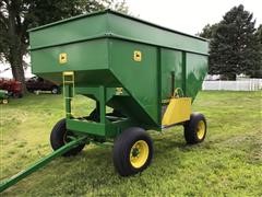 Side Dump Gravity Wagon On John Deere 740 Running Gear 
