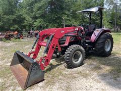 2018 Mahindra 6065 Compact Utility Tractor W/Loader 