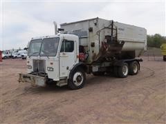 1997 Peterbilt COE320 Truck Mounted Feeder Wagon 