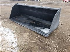 Kit Container LLC 90" Wide High Capacity Bucket Skid Steer Attachment 