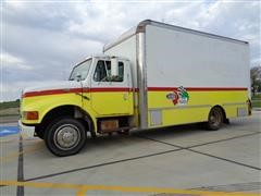 1998 International 4700 Lo Profile Cargo Van/Utility Truck 