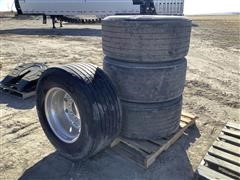 Michelin XOne 445/50R22.5 Tires W/Alcoa Aluminum Rims 