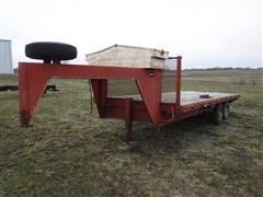 1980 Home 20' T/A Flatbed Gooseneck Trailer 