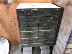 Parts Cabinet W/Parts & Hardware 