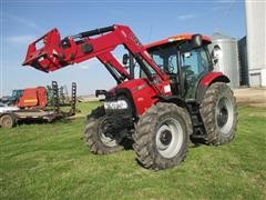 2012 Case IH MAXXUM 110 MFWD Tractor w/ Case IH L745 Front End Loader 