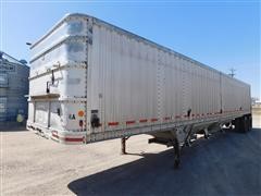 1984 Wilson CH-100 Aluminum Convertible T/A Grain Hopper Trailer 