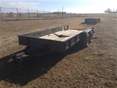 1997 H And H Flatbed Car Trailer 