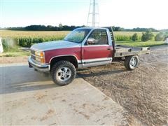 1992 Chevrolet Silverado K1500 4x4 Flatbed Pickup 