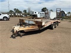 1975 GE T/A Flatbed Trailer W/Ramps 