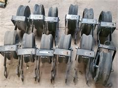 White Planter Press Wheels 