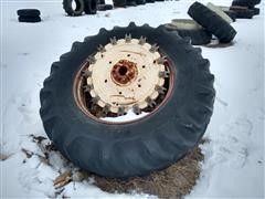 Goodyear 20.8-38 Tires & Rims W/Weights 