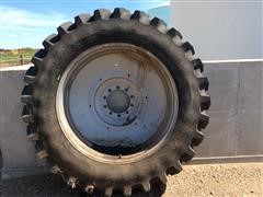 Firestone 480/80R46 23 Degree Deep Tread Tires & Case IH Rims 