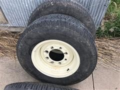 Uniroyal Laredo LT245/75R16 Tires On 8 Lug Wheels 