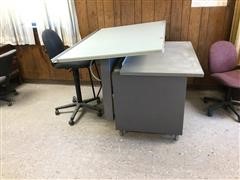 Drafting Tables And Chairs 