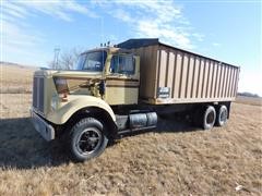 1977 White Road Boss RBS64T T/A Grain Truck 