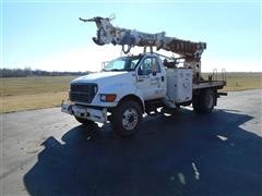 2000 Ford F750 Super Duty Digger Derrick Truck 