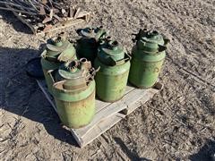 John Deere Antique Fertilizer Buckets 