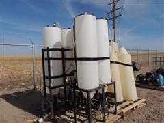 Cone Bottom Measuring/Metering Chemical Tanks 