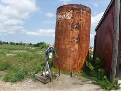 5000-Gal Vertical Fuel Tank W/Pump 