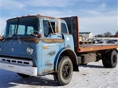1973 Ford 700 Cab Over Flatbed Truck 