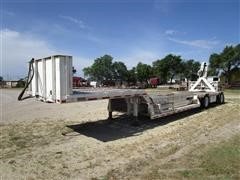 1983 Transcraft DTX18-43 T/A 43' Drop Deck KnuckleBoom Trailer 