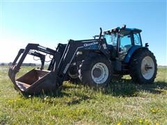 2000 New Holland TM150 MFWD Tractor W/Loader 