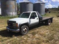 1995 GMC 3500 HD 2wd Flatbed Pickup 