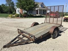 10’ S/A Flatbed Utility Trailer 