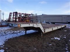 1974 Muvall 45-36A Hydraulic Dovetail Equipment T/A Drop Deck Trailer 