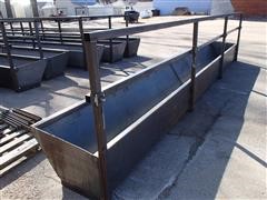 Metal Fence Line Feed Bunk 