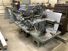 Warner & Swasey M-4630 Universal Ram Type Turret Lathe W/Bar Puller 