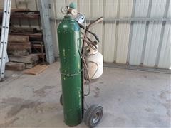 Propane and oxygen deals torch