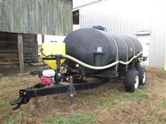 Bell 1500 Gallon Poly Tank On Trailer 