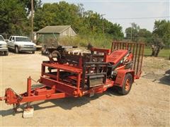 2004 Ditch Witch SK500 Walk Behind Mini Skid Steer W/Attachments & Trailer 
