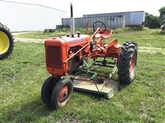 Allis-Chalmers C 2WD Tractor & Belly Mower 