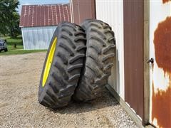 John Deere/Goodyear 38" Rims & Rails W/18.4 R 38 Tires 