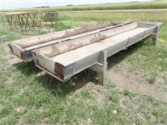 16' Wood Feed Bunks 