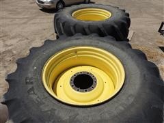 John Deere Rims With 800/70R38 Goodyear Tires 