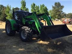 2014 Deutz Fahr Agrofarm 420TB MFWD Orchard Tractor 