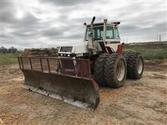 1980 Case 4690 4WD Tractor w/ Blade 