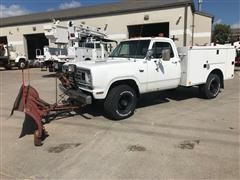 1974 Dodge W30 Power Wagon 4X4 Service Pickup W/Blade 