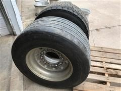 445/50R-22.5 Super Single Tires & Rims 
