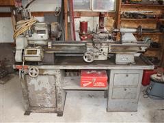 Clausing 6301 Small Metal Turning Lathe W/ Some Tooling 