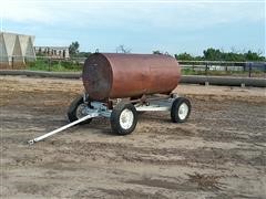 500 Gallon Water Tank W/4 Wheel Trailer 