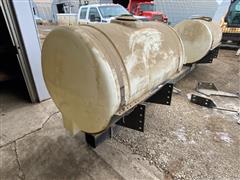 Agri-Products Pair Of 300-Gallon Saddle Tanks W/Brackets 