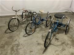 Schwinn /Sears/JCPenney 3 Wheeled Bicycles 