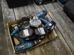 Makita Drills w/ Chargers And Batteries 