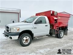 2008 Dodge Ram 3500 SLT Cummins 4x4 Chassis Cab W/Kelly Ryan Feed-R-Wagon 