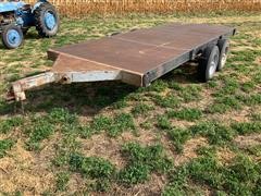 Shop Built 16’ Flatbed Trailer 