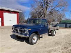 1976 Ford F250 4x4 Flatbed Pickup 